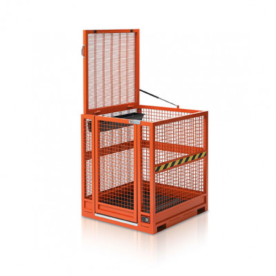 Overhead maintenance container mm. 1000Lx1000Dx1160/2110H. Orange.