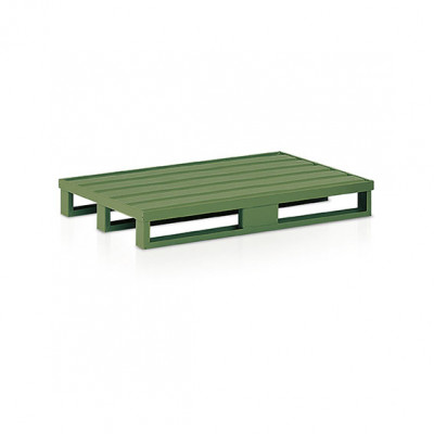 Pallet in lamiera mm 1200x800x160h. Verde