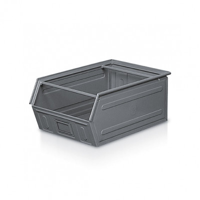 Container with opening and crosspiece- mm. 482Lx720Dx300H. (G.5). Dark grey.