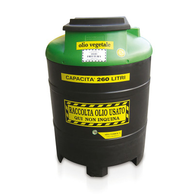 0825NV Container for collecting brake oil diameter 800x1100H. Black-green.