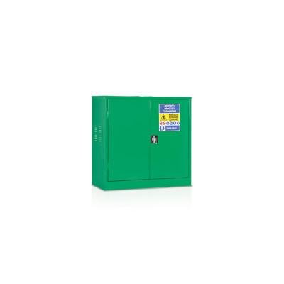 Cabinet for pesticides 2 shelves mm. 1000Lx500Dx1000H. Dark green.