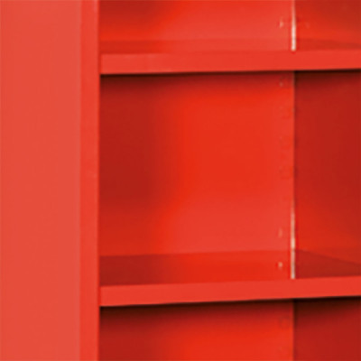 Cabinet shelf mm. 525Lx475Dx30H. Red.