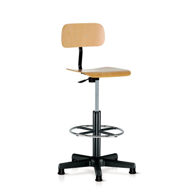 Stool with beech backrest 530/790H.