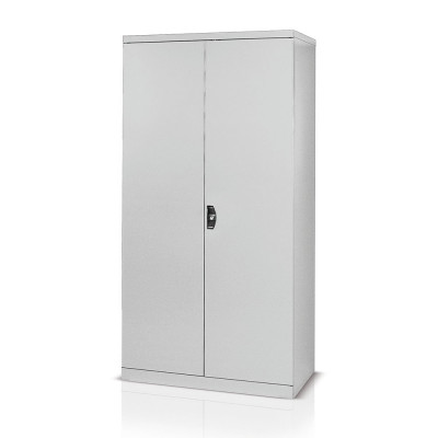 Hinged doors tool cabinet and 4 shelves mm. 1023Lx500Dx2000H. Light grey.
