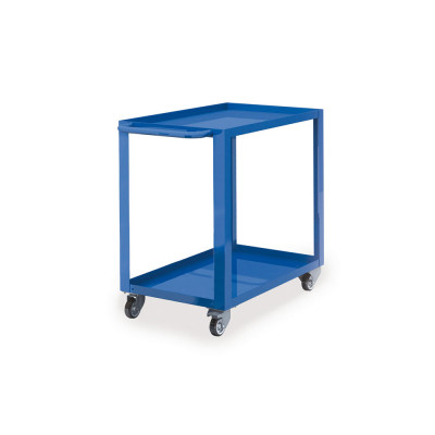 Welded trolley 2 trays mm. 1040Lx600Dx850H. Blue.