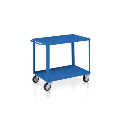 Trolley 2 trays mm. 1040Lx600Dx865H. Blue.