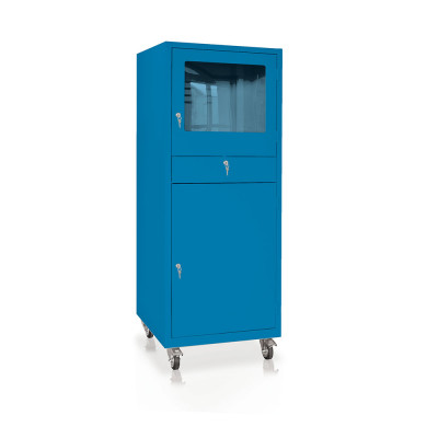 Computer cabinet mm. 600Lx600Dx1655H. Blue.