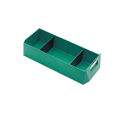 Cassetto in plastica mm 130x300x70h. Verde