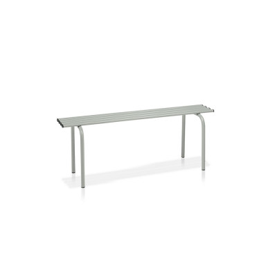 Bench with seat in oval piping mm. 1000Lx224/380Dx470H.