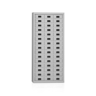 Cabinet with 45 drawers mm. 900Lx355Dx2000H. Grey.
