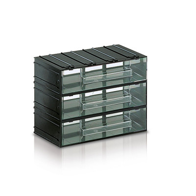 Drawer unit with 3 drawers clear mm. 225Lx133Dx169H.