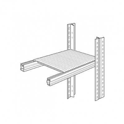 Maxi shelf with small shelves mm 600-900x12h. Sizes: mm 1500Lx600P.