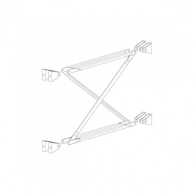 Connecting crossbar. Galvanised. Sizes: mm. 800Lx1100H.