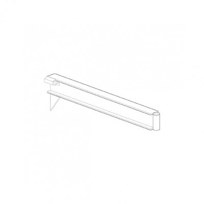 Shelf for IPE 90. Yellow. Sizes: mm. 600Lx50Dx80H.