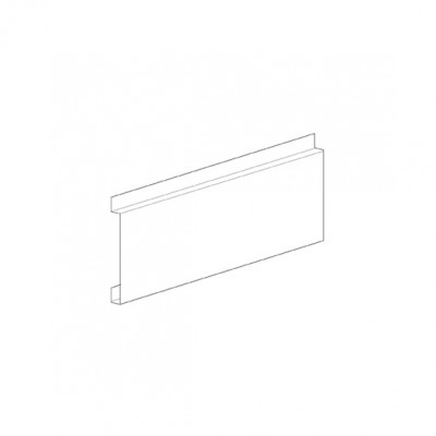 Rear panel for hook shelves. Painted Grey. Sizes: mm. 1000Lx500H.