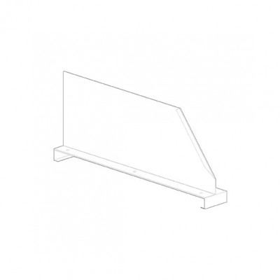 Sliding separator for galvanised shelves. Sizes: mm 70Lx300Dx350H.